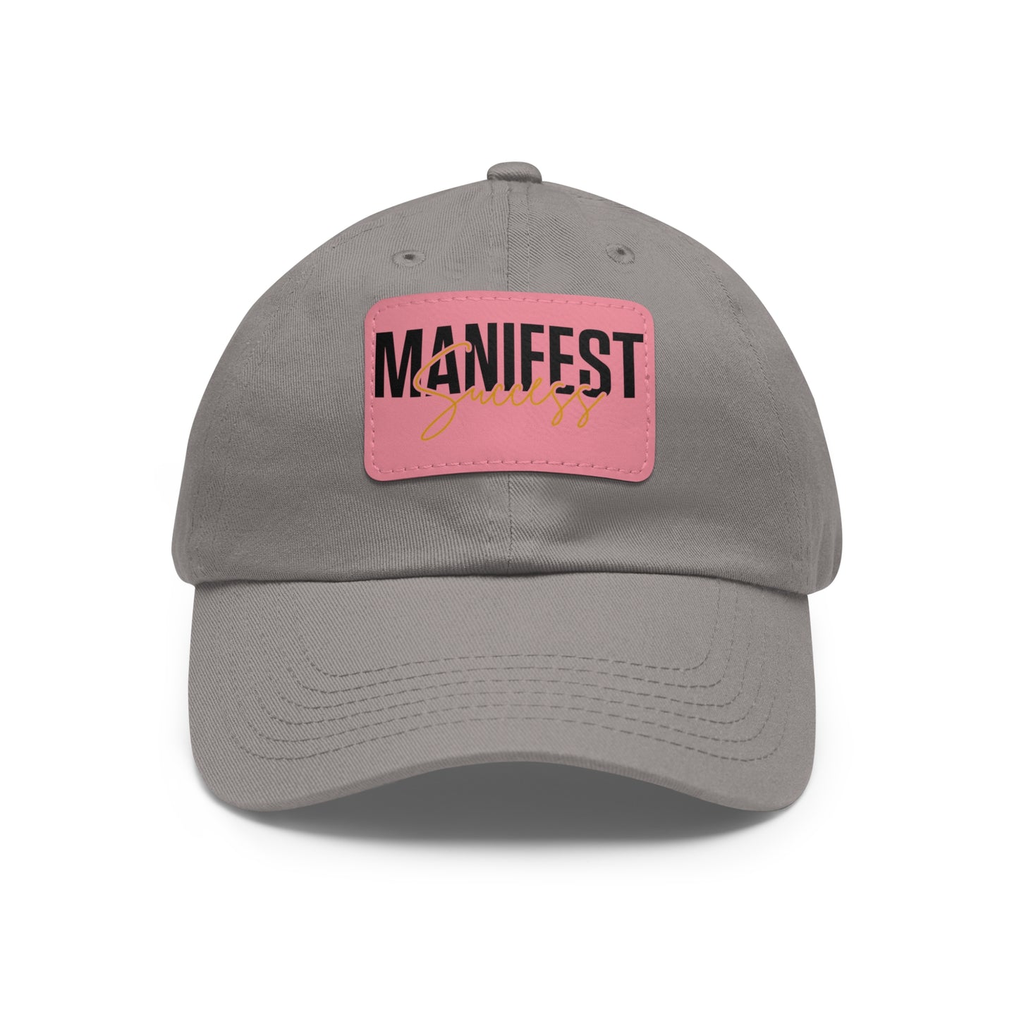 Manifest Success Hat with Leather Patch (Rectangle)