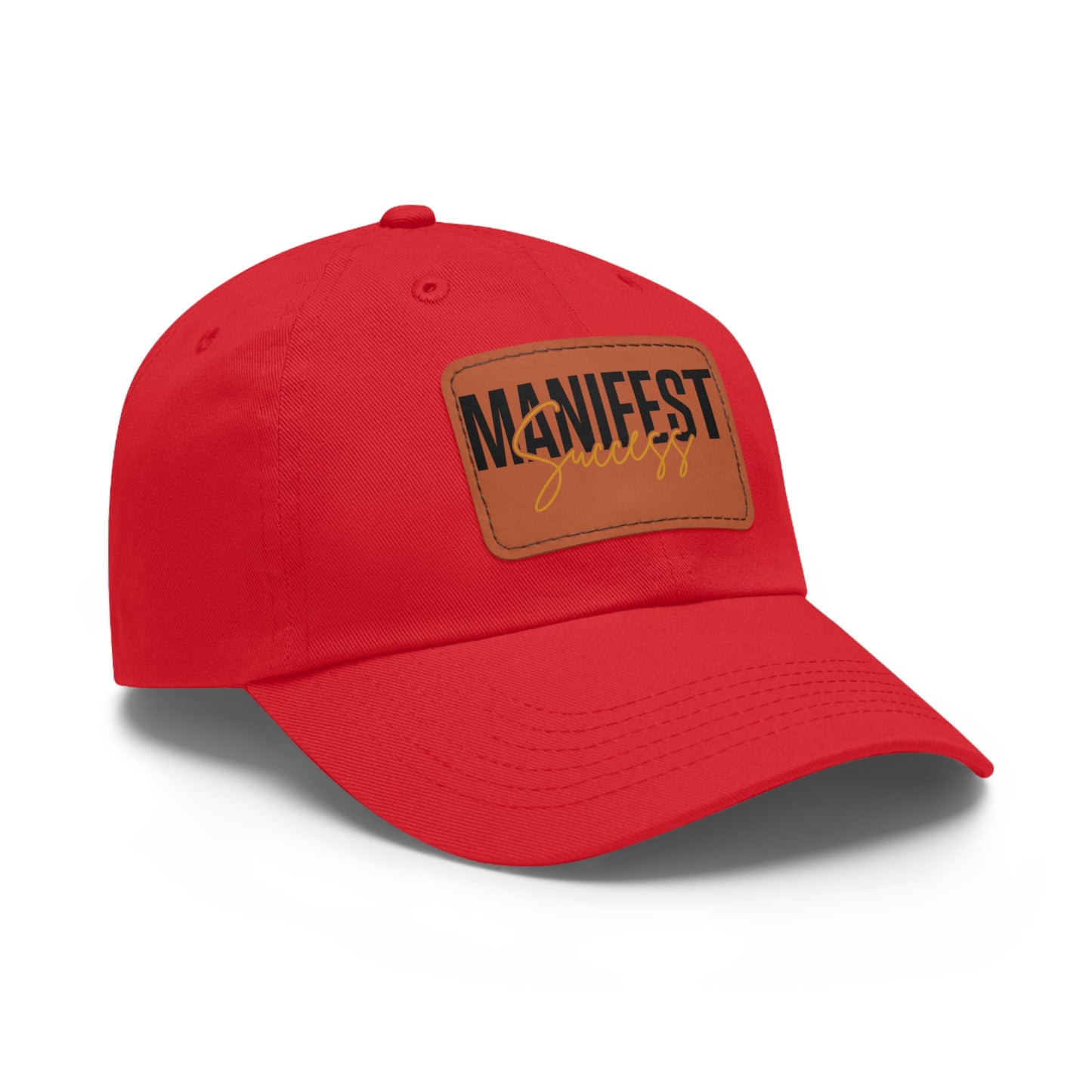 Manifest Success Hat with Leather Patch (Rectangle)