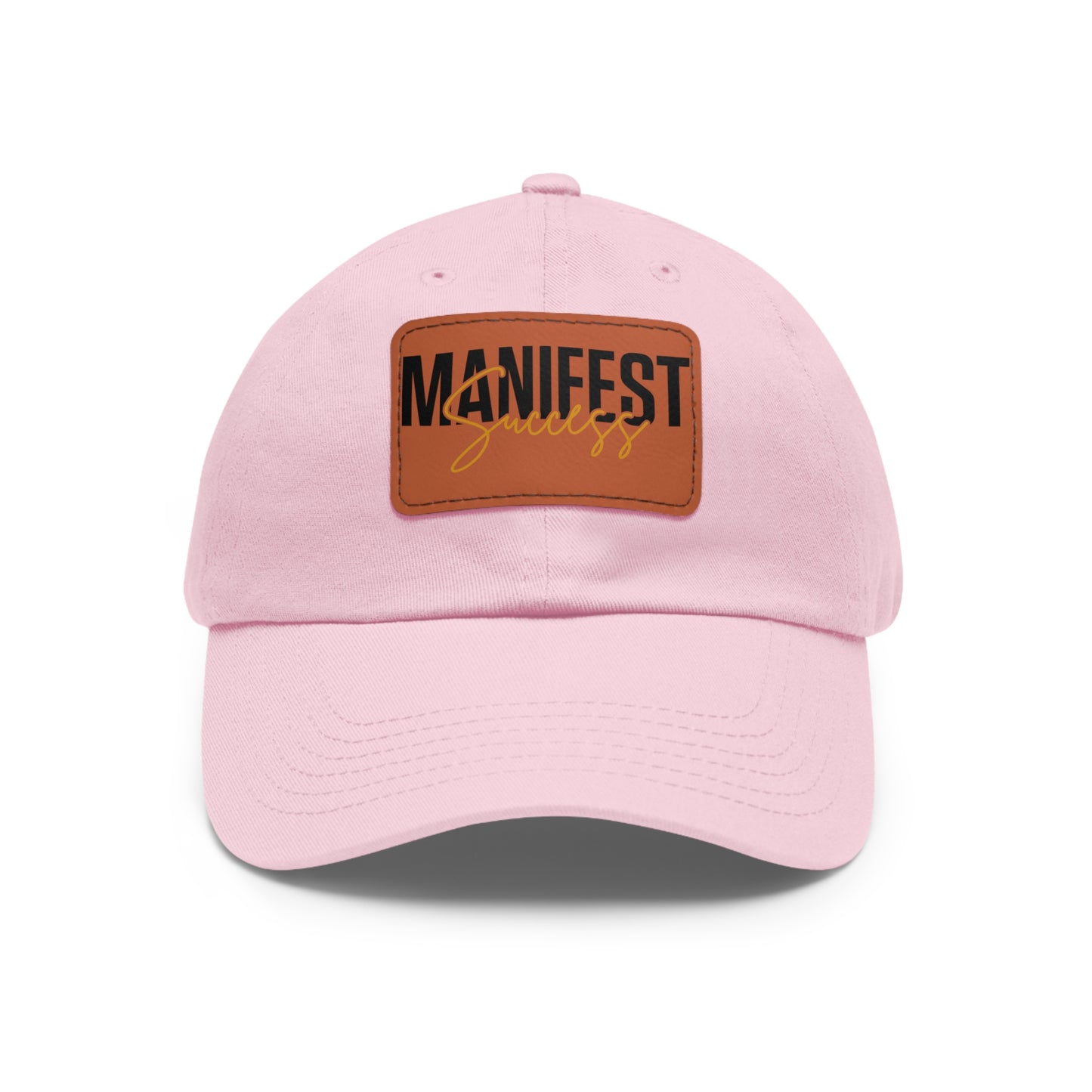 Manifest Success Hat with Leather Patch (Rectangle)