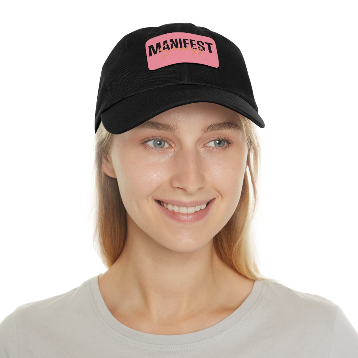 Manifest Success Hat with Leather Patch (Rectangle)