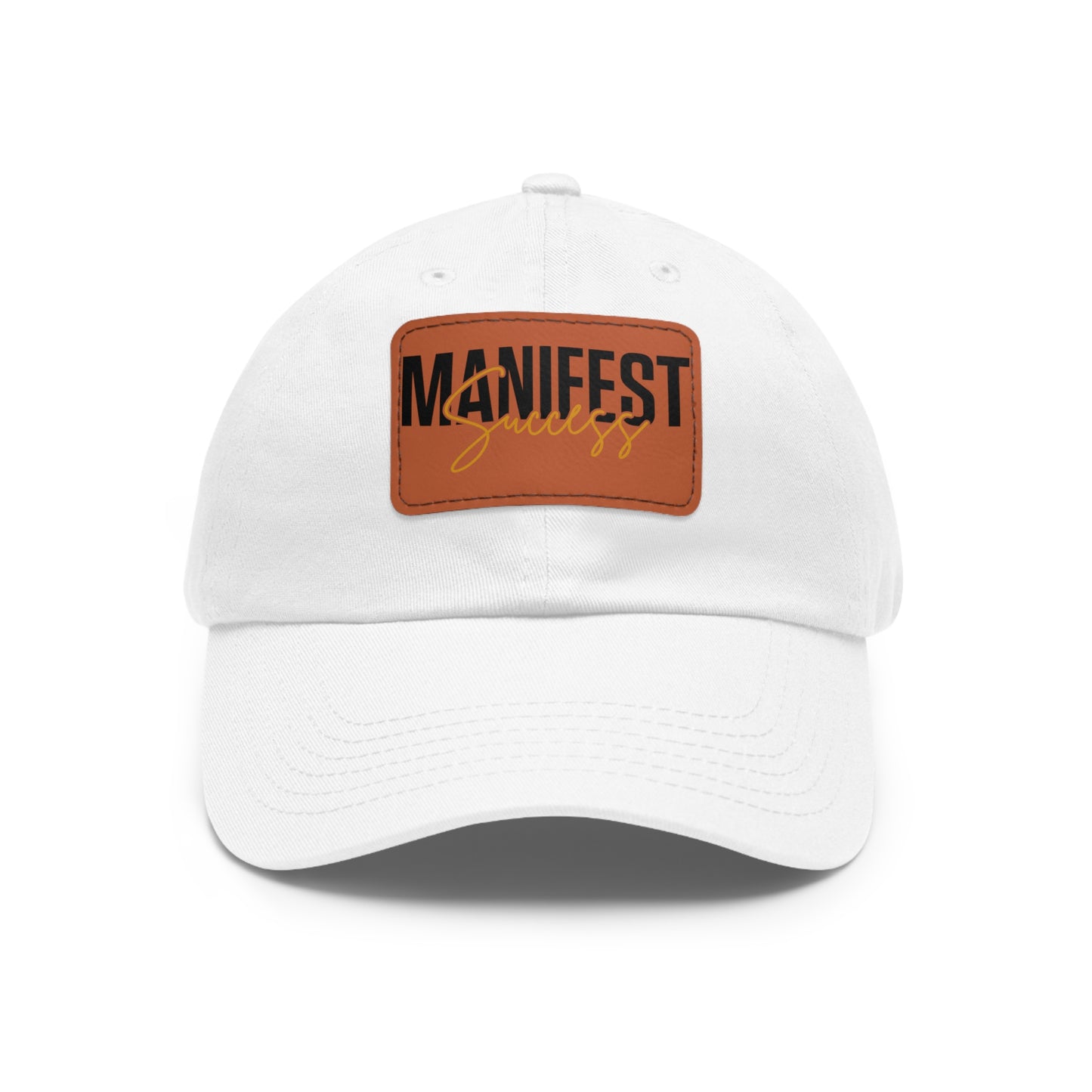 Manifest Success Hat with Leather Patch (Rectangle)