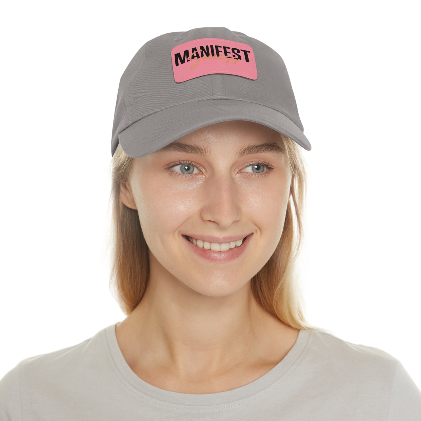 Manifest Success Hat with Leather Patch (Rectangle)