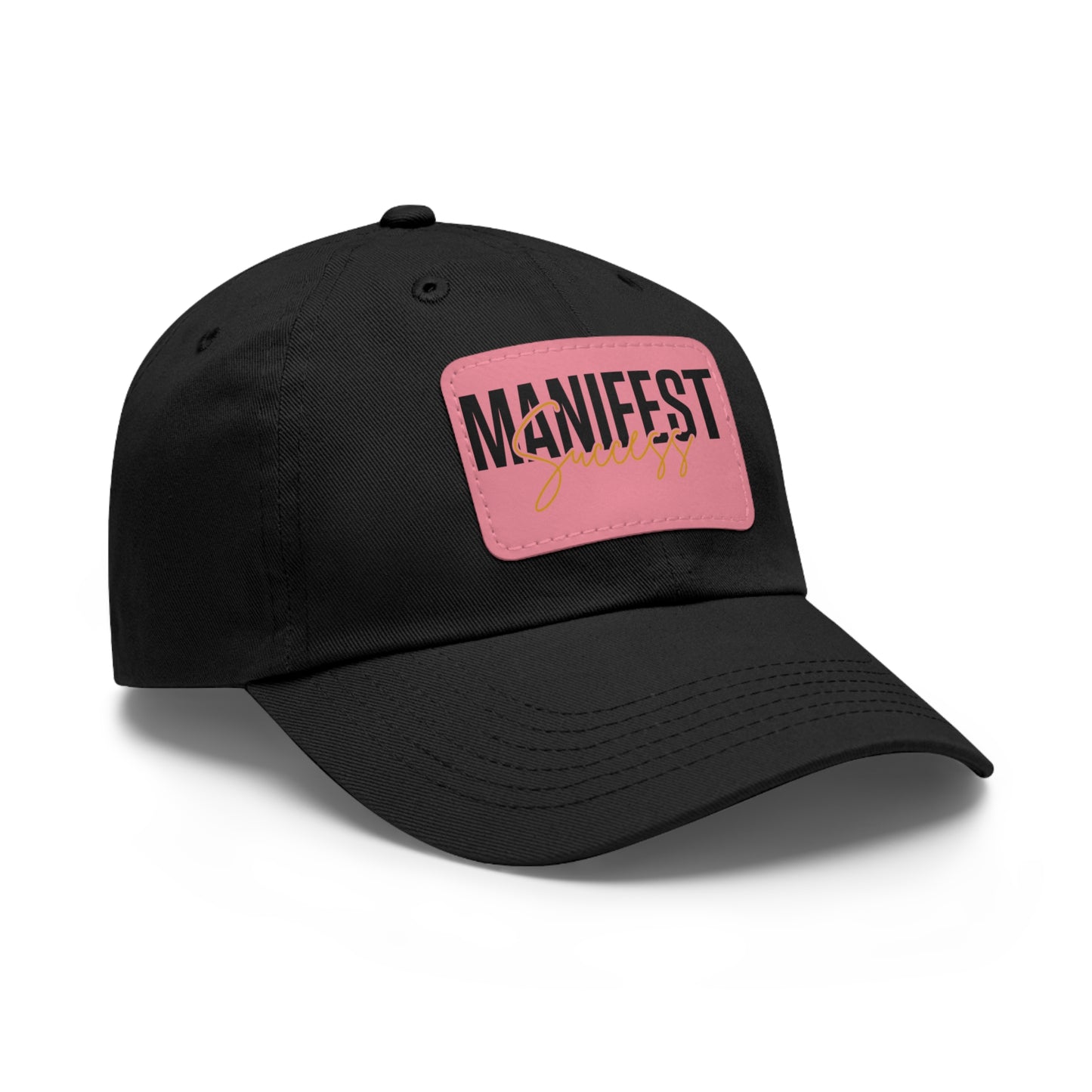 Manifest Success Hat with Leather Patch (Rectangle)