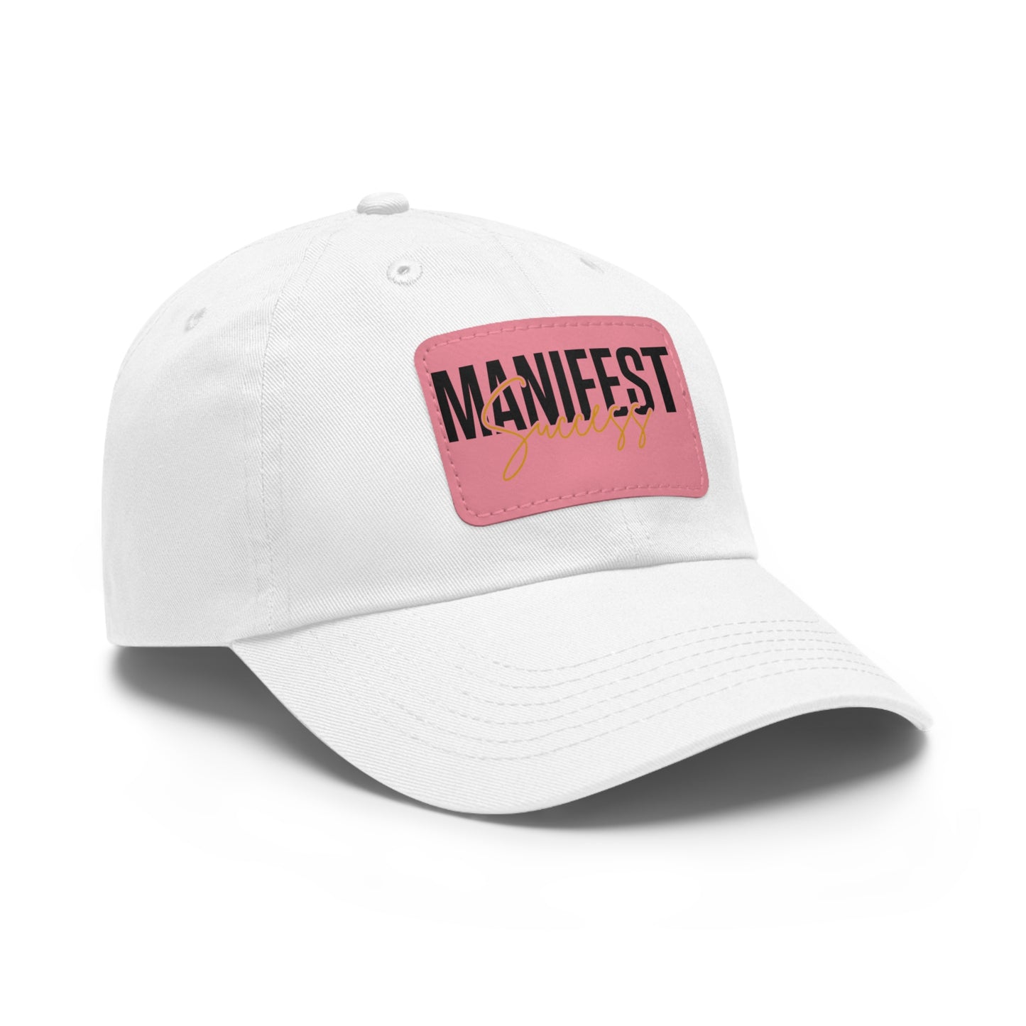 Manifest Success Hat with Leather Patch (Rectangle)