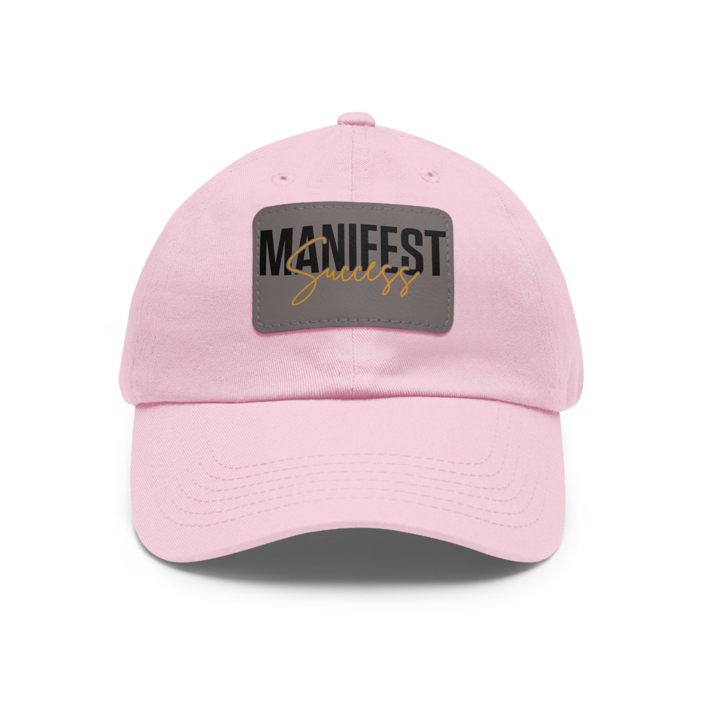 Manifest Success Hat with Leather Patch (Rectangle)