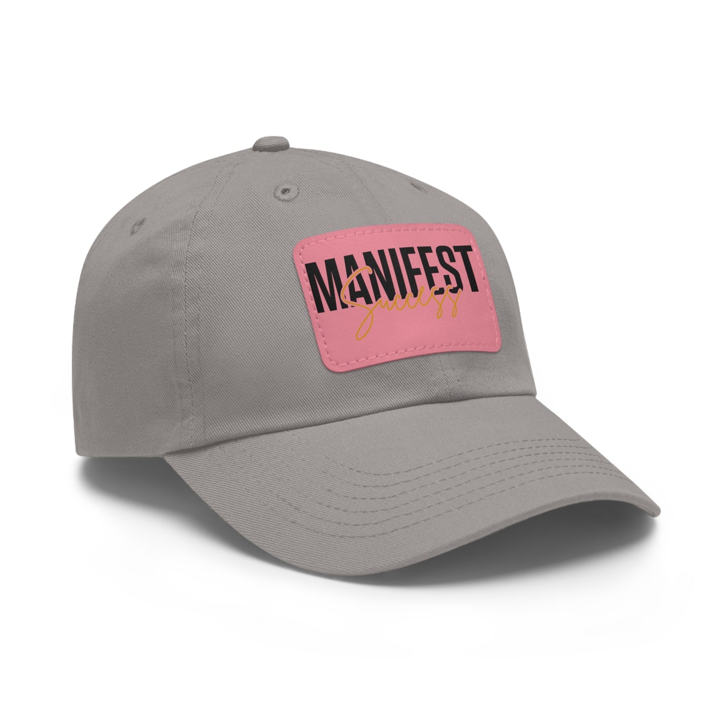 Manifest Success Hat with Leather Patch (Rectangle)