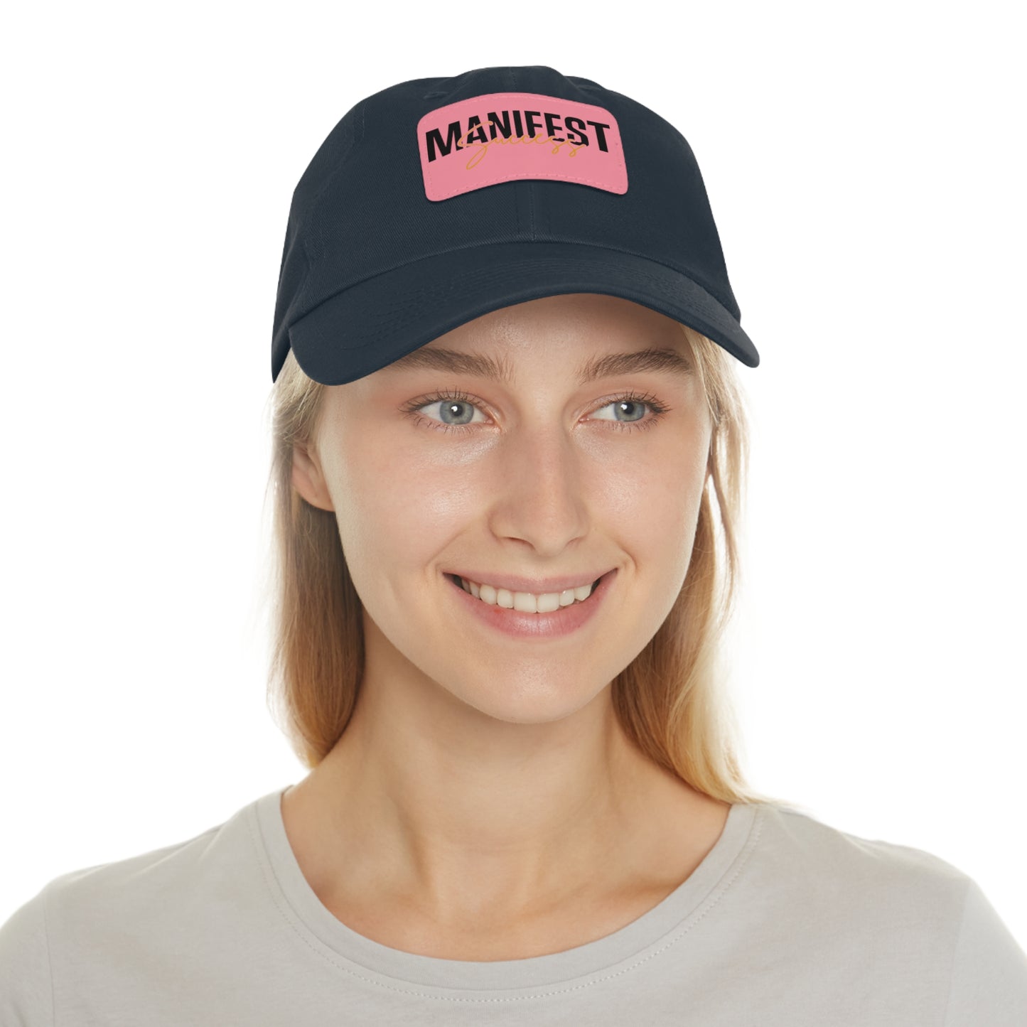 Manifest Success Hat with Leather Patch (Rectangle)