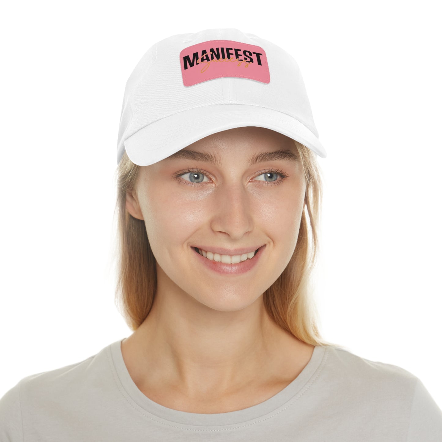 Manifest Success Hat with Leather Patch (Rectangle)