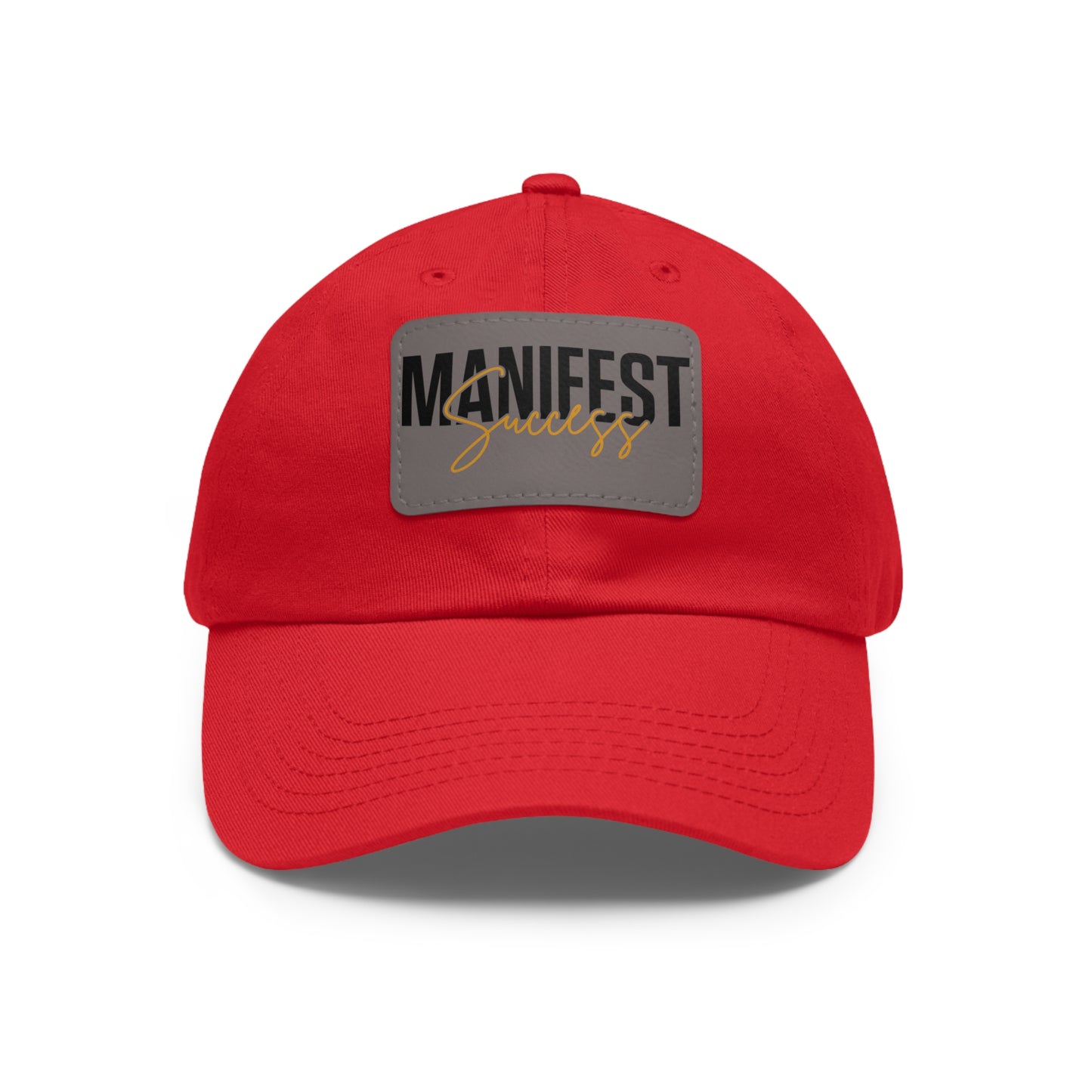 Manifest Success Hat with Leather Patch (Rectangle)