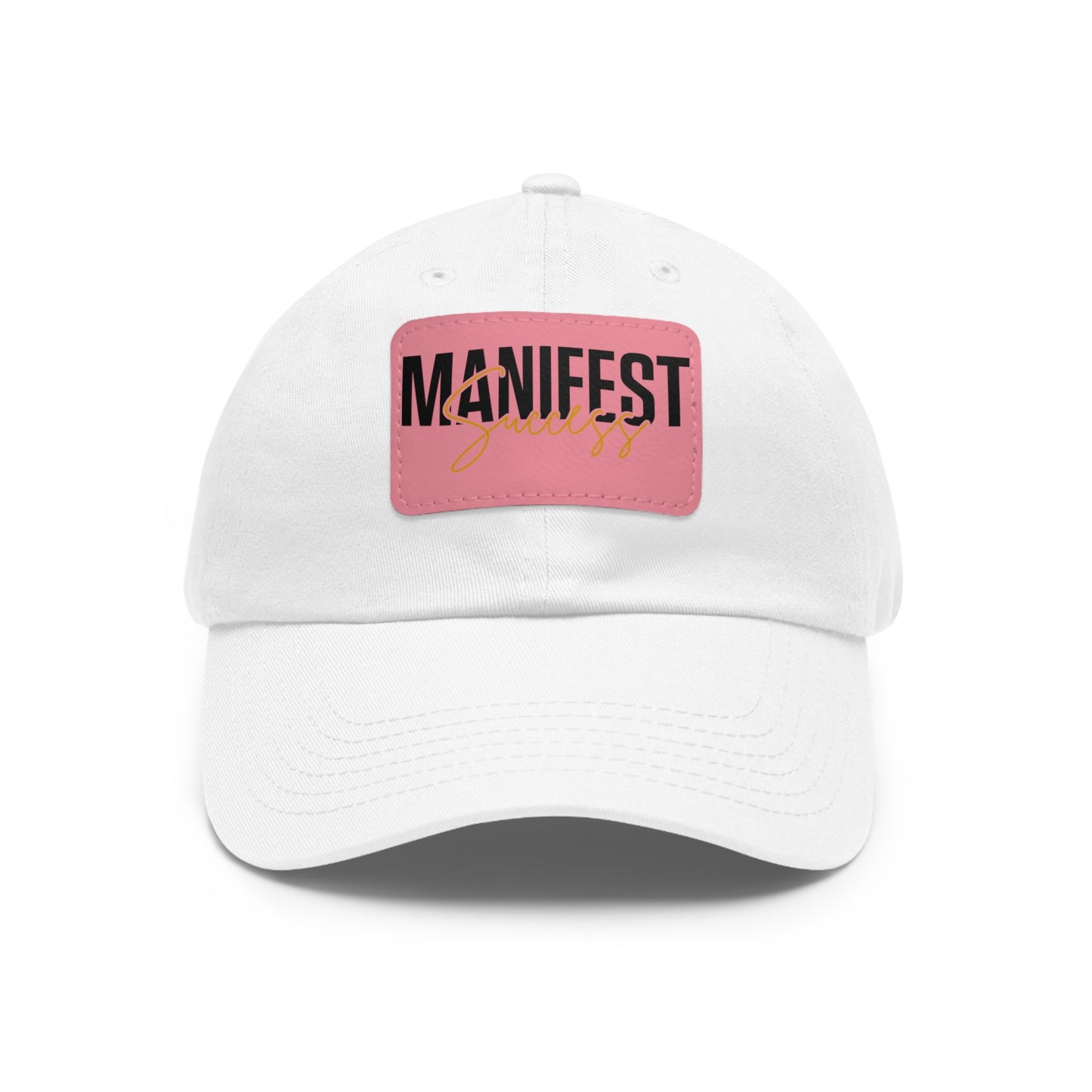 Manifest Success Hat with Leather Patch (Rectangle)