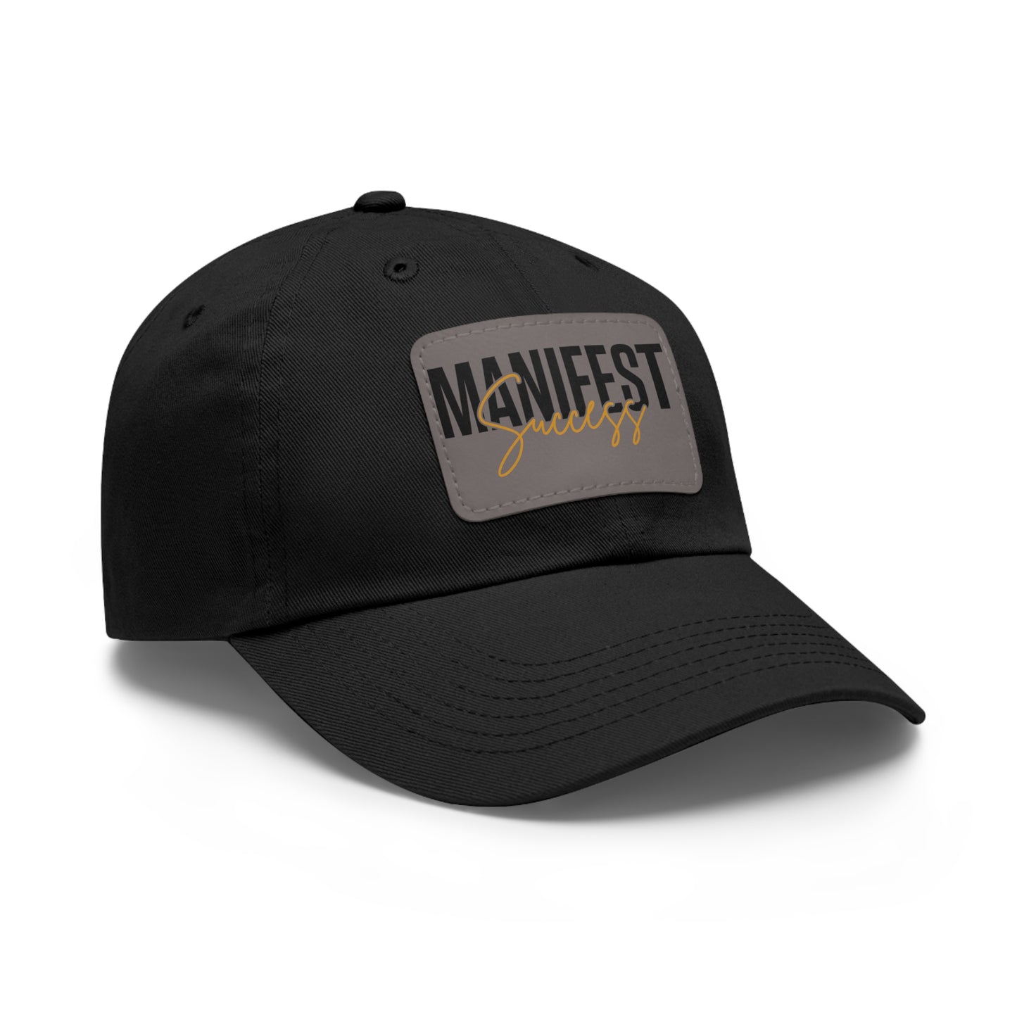 Manifest Success Hat with Leather Patch (Rectangle)