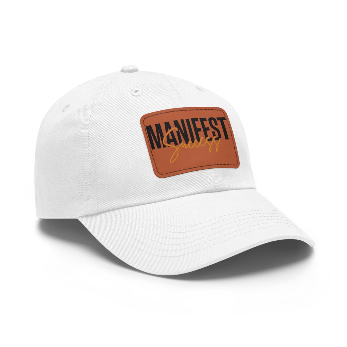 Manifest Success Hat with Leather Patch (Rectangle)