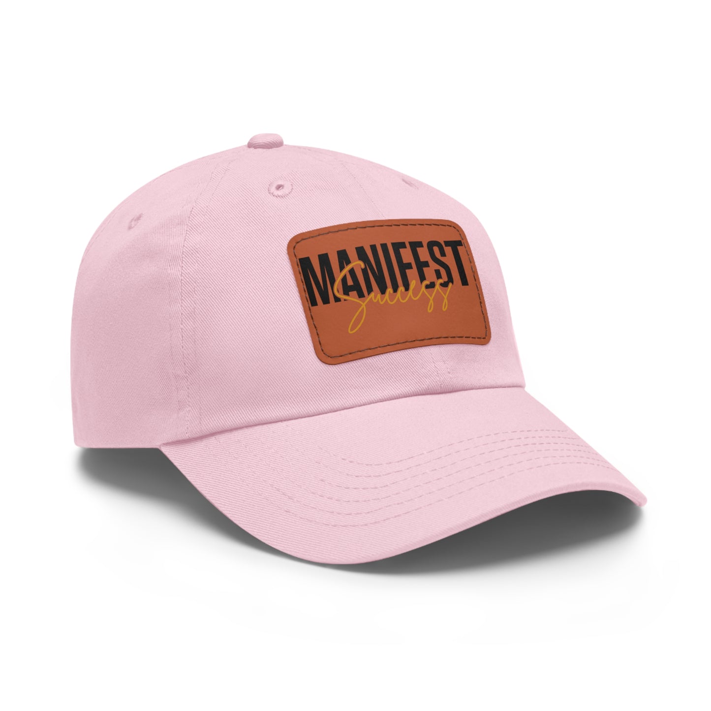 Manifest Success Hat with Leather Patch (Rectangle)