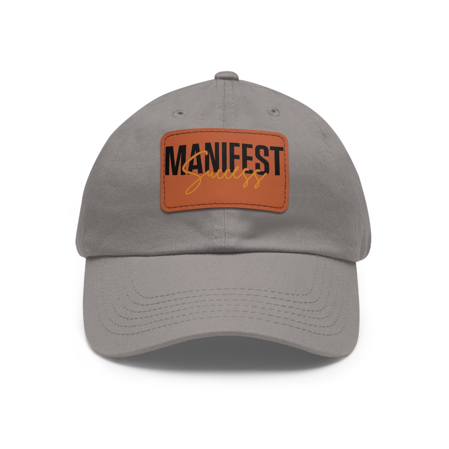 Manifest Success Hat with Leather Patch (Rectangle)